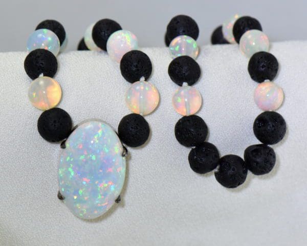 mens opal necklace with ethiopian opal beads and 35ct opal centerpiece 4.JPG