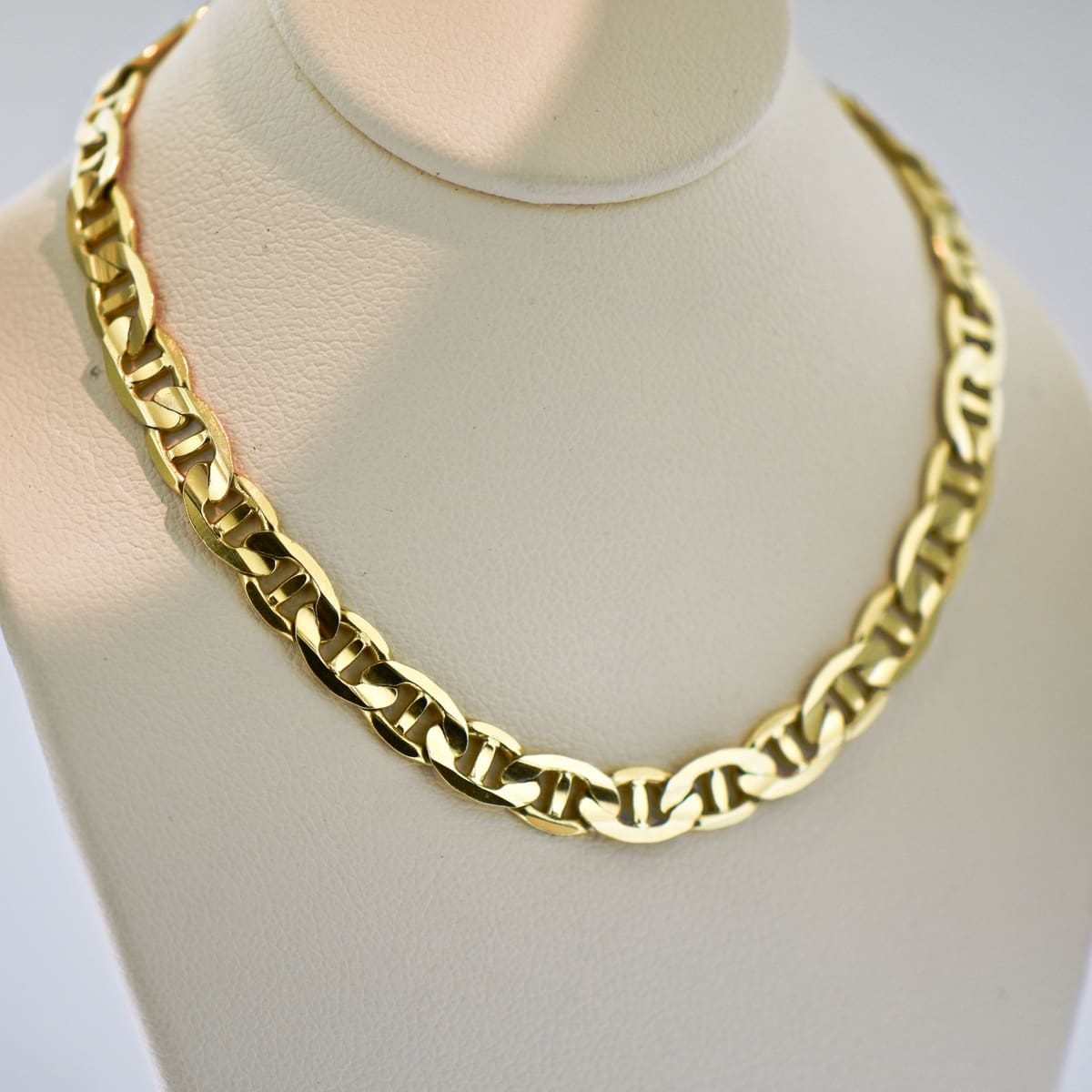 Men Fashion Jewelry Long Necklace Chunky Gold Metal Chain Link