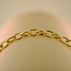 14k yellow gold rolo bracelet with customizable engravable heart charm 3