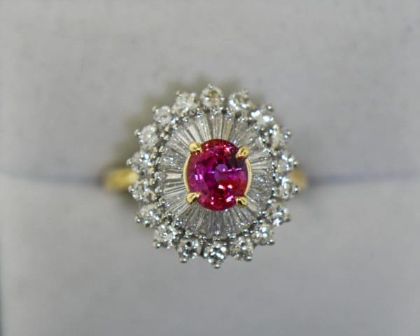 the finest natural ceylon padparadscha sapphire and diamond halo ring 5