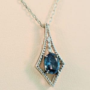 japanese estate platinum natural alexandrite pendant