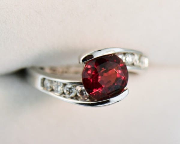 top gem 2ct burma red spinel bypass ring 2
