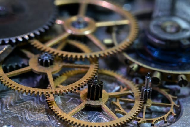 watch repair gears dark