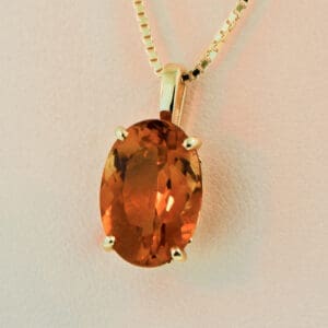 madeira citrine solitaire pendant in yellow gold scrollwork
