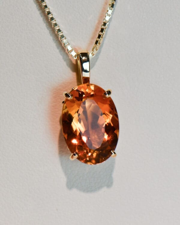 madeira citrine solitaire pendant in yellow gold scrollwork 4