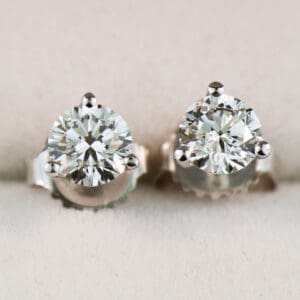 1ctw lab created diamond martini stud earrings