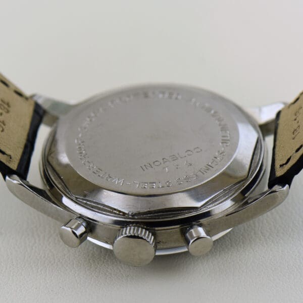antique spera missswiss pilot s chronograph wristwatch with black dial 4