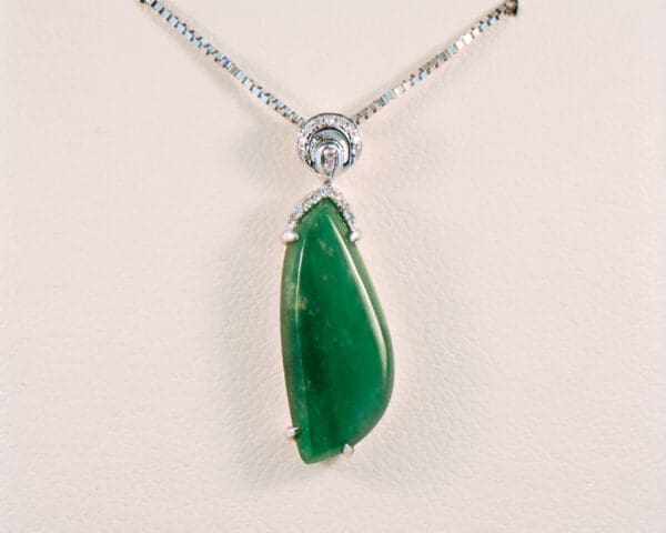 estate transparent green jade pendant omphacite jade 2