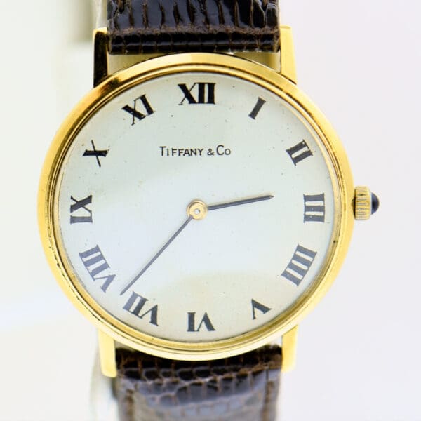 tiffany and co unisex 18k gold wristwatch by universal geneve 2