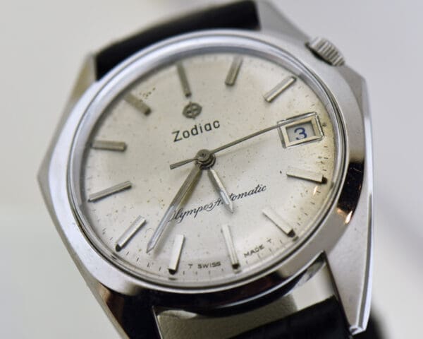 zodiac olympos swiss automatic gents wristwatch circa 1960s 3