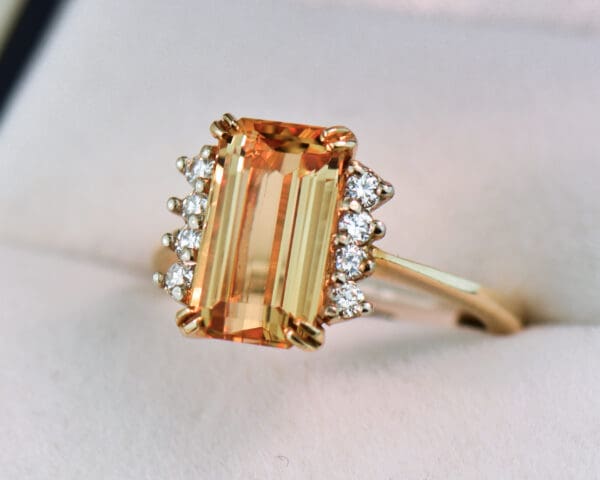 emerald cut imperial topaz engagement ring 3