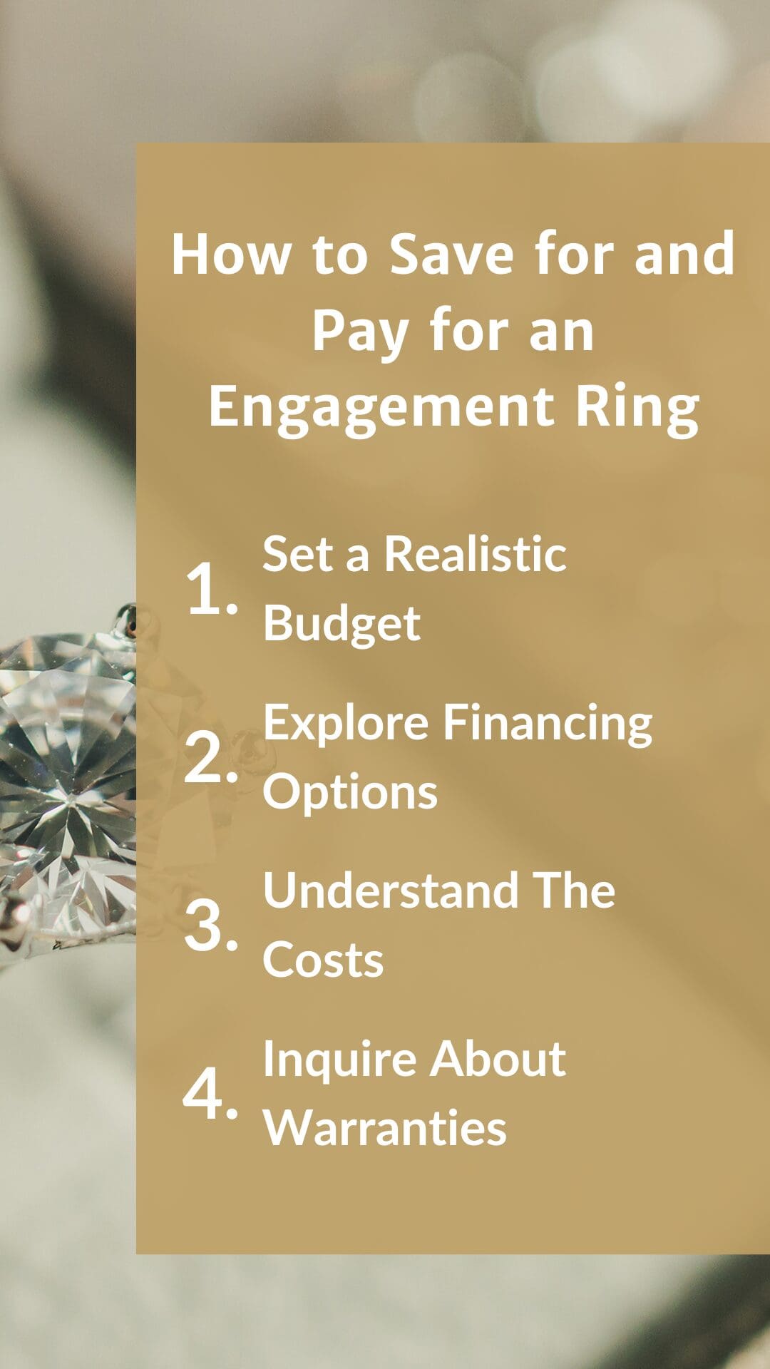 Pinterest Pin FWCJ How to Save for and Pay for an Engagement Ring