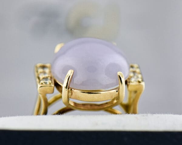 estate lavender jade and diamond ring 2