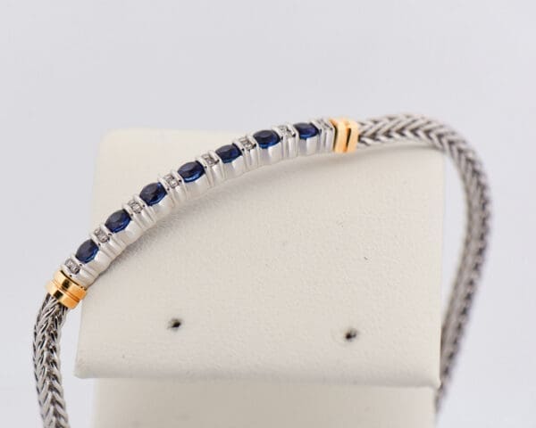 bailey banks and biddle sapphire and diamond bracelet 3