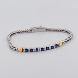 bailey banks and biddle sapphire and diamond bracelet