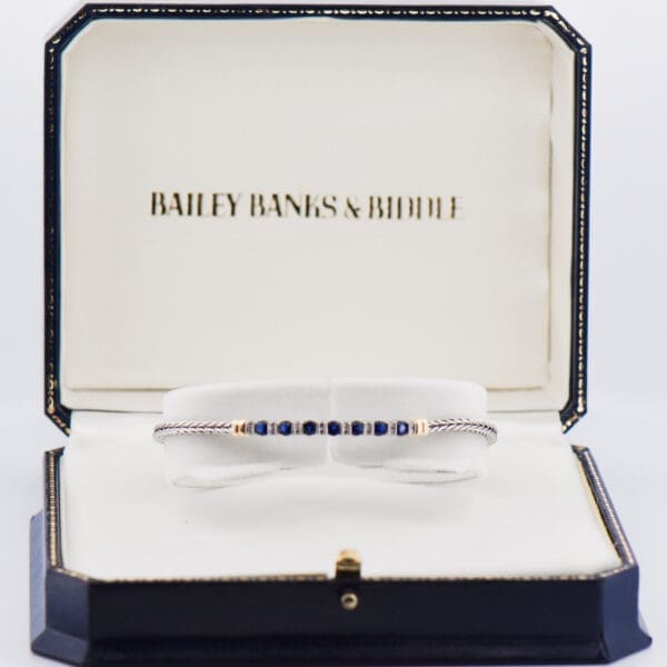 bailey banks and biddle sapphire and diamond bracelet 5