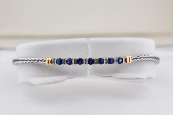 bailey banks and biddle sapphire and diamond bracelet 6