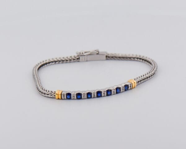 bailey banks and biddle sapphire and diamond bracelet