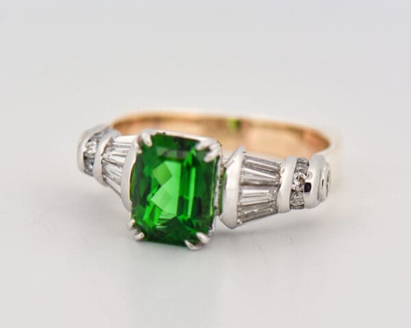 custom large chrome tourmaline and diamond ring 4