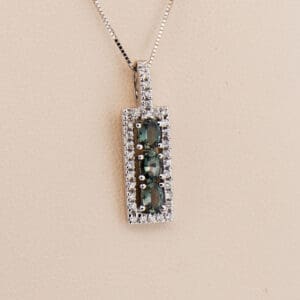 estate mark henry brazilian alexandrite and diamond necklace