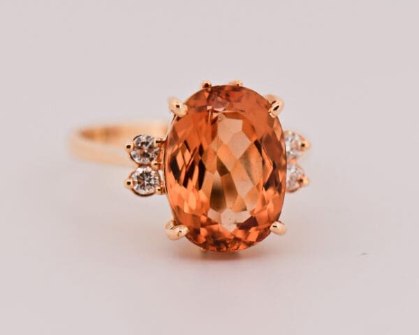 estate yellow gold and brazilian imperial topaz ring 3