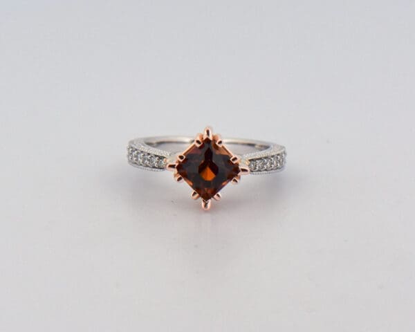 john dyer cut cognac dravite tourmaline and diamond ring Copy