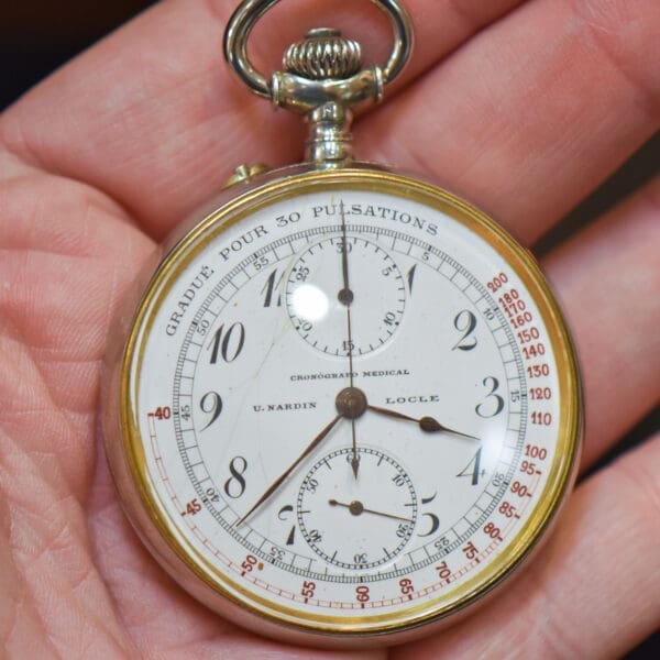 ulysse nardin doctors chronometre pocket watch in original box 2