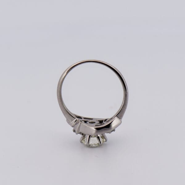 vintage diamond eye shaped ring with bargain 1ct vs diamond center 3