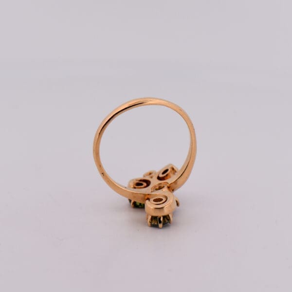 vintage multicolor montana sapphire freeform cluster ring 3