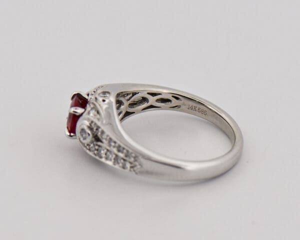 vintage style top quality burma ruby and diamond ring 3