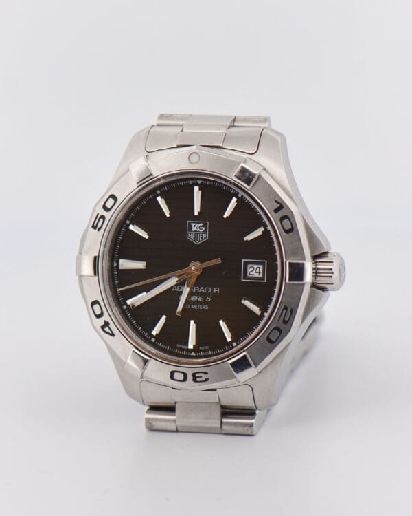 mens tag heuer aquaracer calibre 5 automatic wrist watch 3