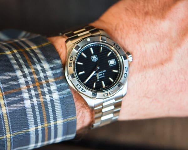 mens tag heuer aquaracer calibre 5 automatic wrist watch 5